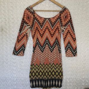 Geometric Bodycon Dress Junior Large